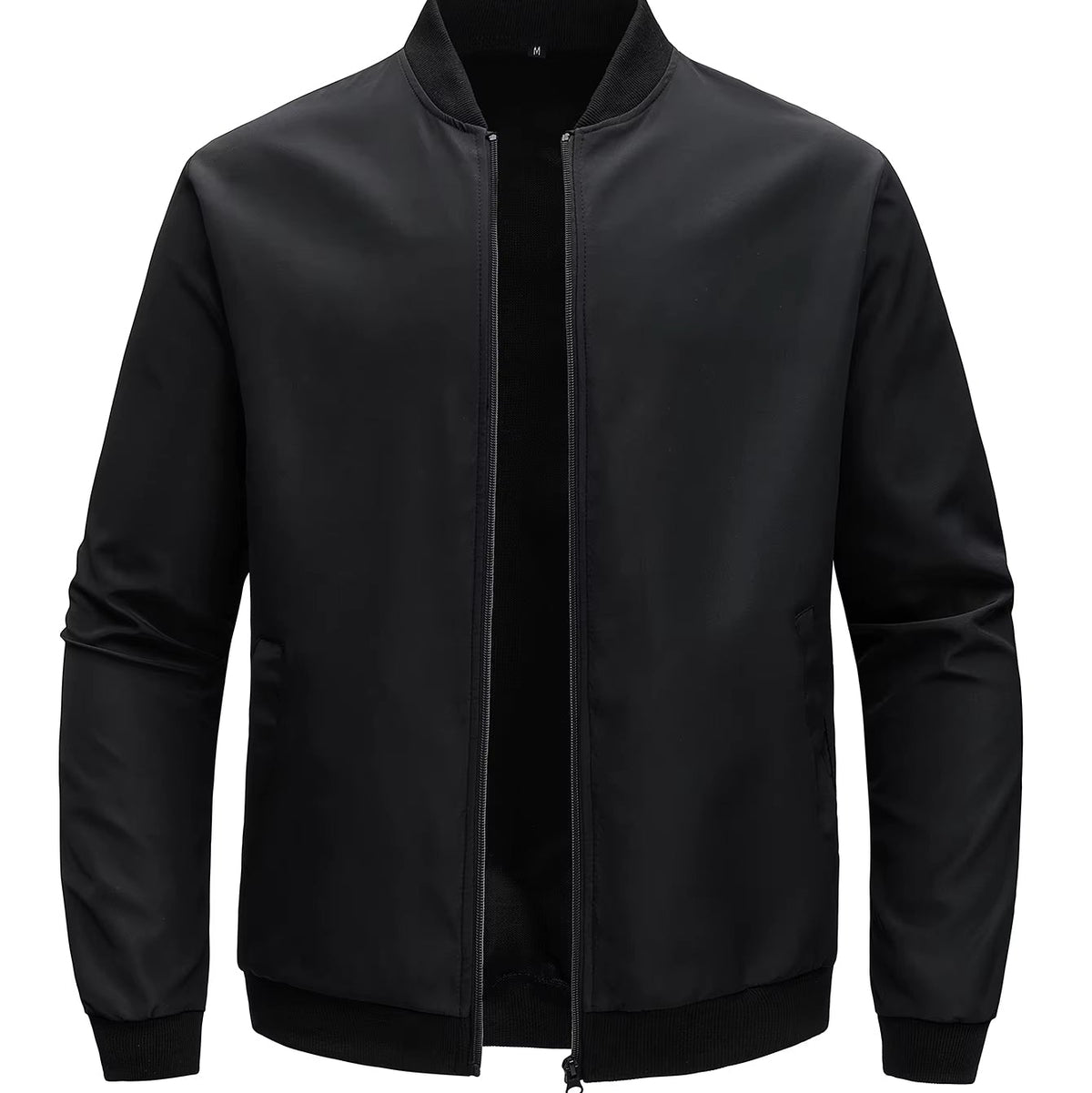 Classic Black Bomber Jacket